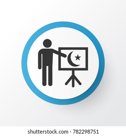 Teaching icon symbol. Premium quality isolated leaning  element in trendy style.
