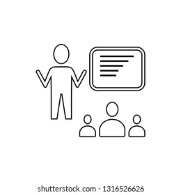 Teaching Icon - Teacher with student
