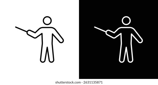 Ícone de ensino coleção de vetores. ilustração de sinais de vetor