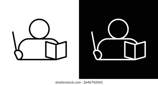 Teaching icon vector simple element illustration editable