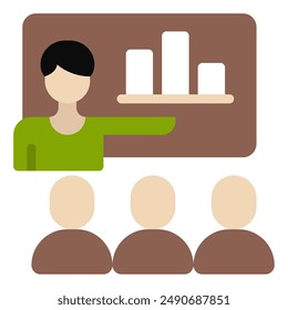 Teaching icon for web, app, infographic, etc