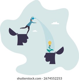 Ensinar e aprender a desenvolver nova habilidade ou sabedoria, inspiração ou conselho para alcançar o sucesso, a mentalidade de crescimento ou a transferência de conhecimento.sobre um homem e sua vida.