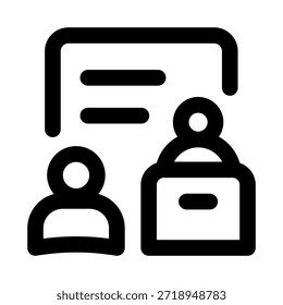 Enseñando el icono de línea moderna. Profesional símbolo de Vector mínimo que representa la educación aprendizaje enseñanza intercambio de conocimientos y orientación académica.
