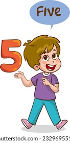 teaching numbers to children five