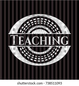 Teaching silvery shiny badge