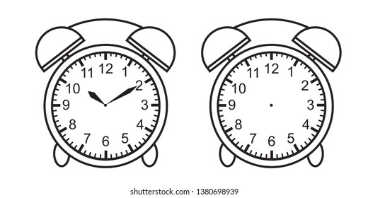 Teaching time chart telling the time for teacher chart  for teaching time clock face or blank clock face vector
