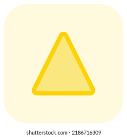 Teaching Triangle symbol for clothes white in color