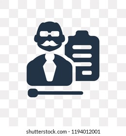 Teaching vector icon isolated on transparent background, Teaching transparency concept can be used web and mobile