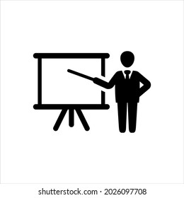 Teaching vector icon symbol design