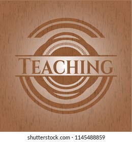 Teaching wooden emblem. Retro