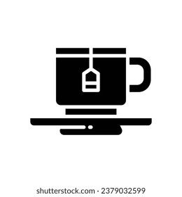 teacup glyph icon. vector icon for your website, mobile, presentation, and logo design.