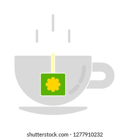tea-cup icon - tea-cup isolated, breakfast tea illustration- Vector cup