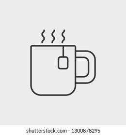 Teacup icon isolated on background. Mug symbol modern, simple, vector, icon for website design, mobile app, ui. Vector Illustration
