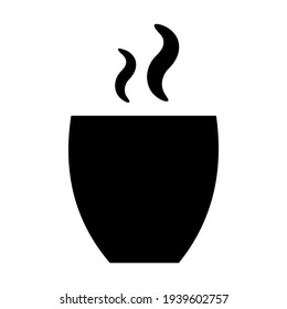 Teacup icon isolated vector illustration. High quality black style vector icon