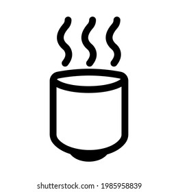 Teacup icon isolated vector illustration. High quality black style vector icon