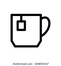 teacup icon or logo isolated sign symbol vector illustration - high quality black style vector icons
