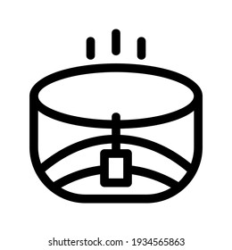 teacup icon or logo isolated sign symbol vector illustration - high quality black style vector icons
