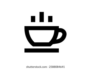 teacup icon or logo isolated sign symbol vector illustration - high quality black style vector icons