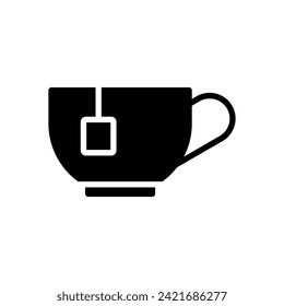 teacup icon symbol vector template