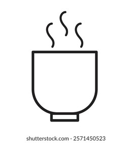 teacup icon vector on white background