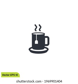 teacup icon vector simple design element