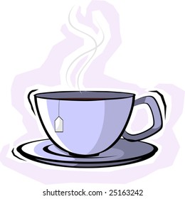  Teacup with saucer	