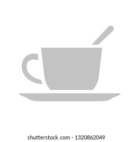 teacup simlple art geometric illustration. Icon, graphic symbol, part of image design , kitchen related items