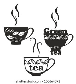 teacups silhouette