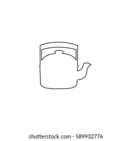 tea-kettle icon. sign design