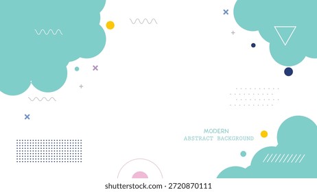 Fundo abstrato azul-escuro com formas geométricas e pontos coloridos em branco abstrato, fundo, moderno, azul-petróleo, nuvens, geométrico