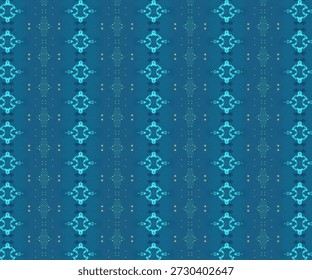 Fundo de ornamento digital abstrato azul com simetria, pontos brilhantes, padrão moderno e textura para visuais de tecnologia, design criativo e papel de parede elegante.