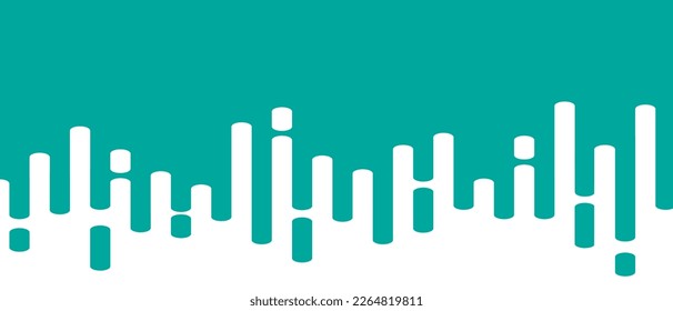 Teal líneas abstractas sobre fondo blanco. Fondo de transición de líneas abstractas de moda para fondo, portada, papel pintado y banner. Medio tono de líneas redondeadas para folleto, diseño y volante. vector creativo