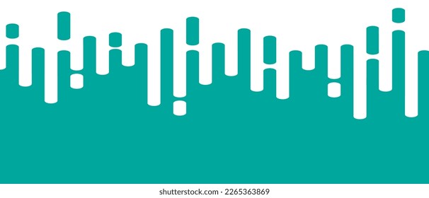 Teal líneas abstractas sobre fondo blanco. Fondo de transición de líneas abstractas de moda para fondo, portada, papel pintado y banner. Medio tono de líneas redondeadas para folleto, diseño y volante. vector creativo