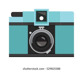 Teal Analog Film Camera