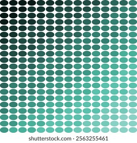 Teal and Aqua Gradient Oval Pattern