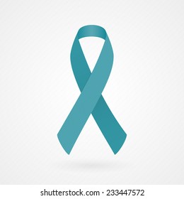 Teal Awareness Ribbon