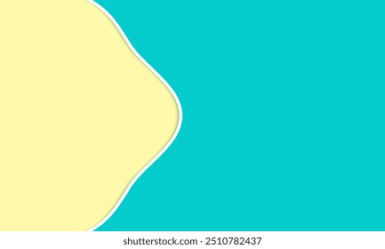 teal background. abstract curvy lines Design in Teal and Cream background. Minimalist Abstract blue banner template with Bright Colors. Fluid Wavy Design in Teal and Cream. sale banner promotion
