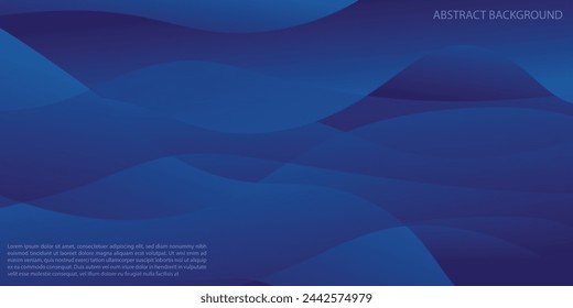 Teal background. Abstract very saturated light bluish cyan pattern with translucent curved line. Vector 