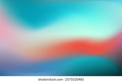 Teal Background. Multicolor Gradient backdrop with space for text. Vector for banners, posters, and graphic design