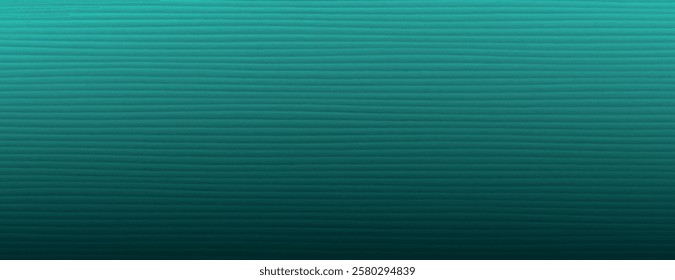 Teal background with a wavy texture. The background is smooth and teal, creating a calming and modern background style. Minimal line paper texture. Simple paper background vector