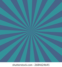Teal Blue Sunburst Pattern Background radial