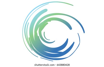 Teal blue wave icon