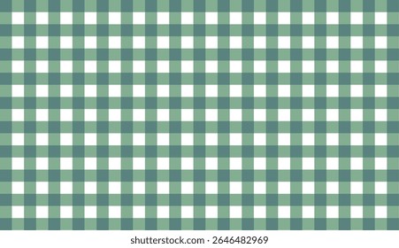 Teal color gingham seamless pattern background motif squares gingham shape can used for banner, fabric pattern, backdrop, tablecloth, clothing, shirt, gown, paper, bedding, blanket and other textile	
