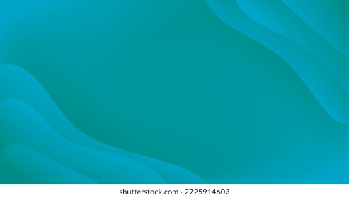 Teal Cyan Aqua Gradient Background with Fluid Mesh in Different shades and thickness Abstract pattern
