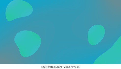 Fondo cian verde azulado con líneas fluidas Diferentes tonos y patrón Abstractas de espesor