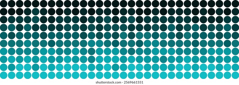 Teal and Dark Green Circle Gradient Pattern