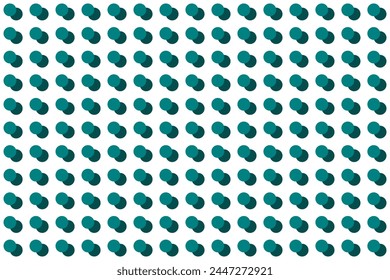 Teal dot pattern icon. Polka rhombus background illustration symbol.