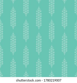 Teal dotted striped seamless vector abstract geometric pattern. Unisex surface print design for fabrics, stationery, and packaging.