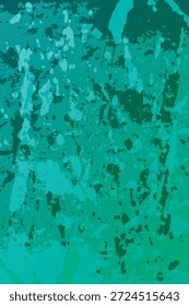 Fondo grunge verde verde azulado y esmeralda. Pinceladas artísticas con diseño de textura orgánica.