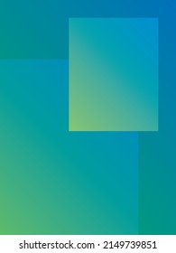Teal gradient squares overlapping vector background